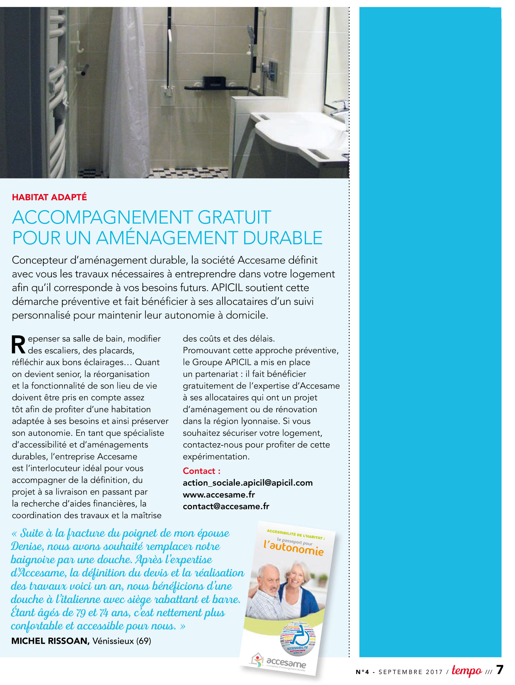 Article apicil tempo